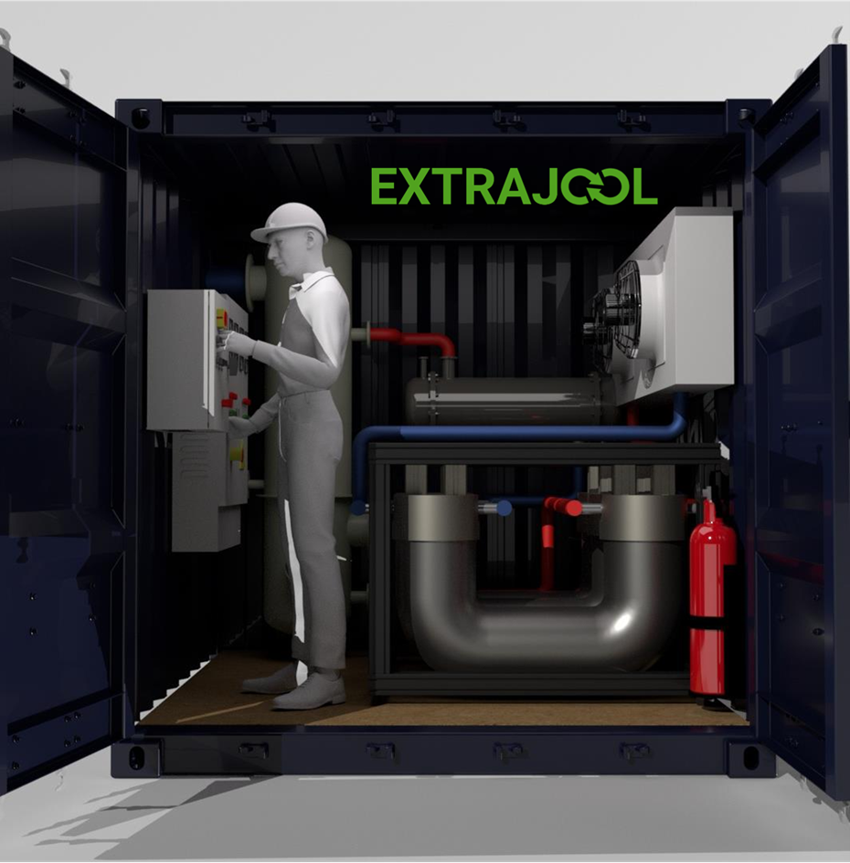 Vue 3D d’une machine de valorisation thermique ExtraJool
